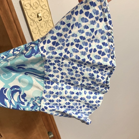 L Lilly Pulitzer Keona tunic, Bennett Blue Out of the Blue print - Picture 4 of 6